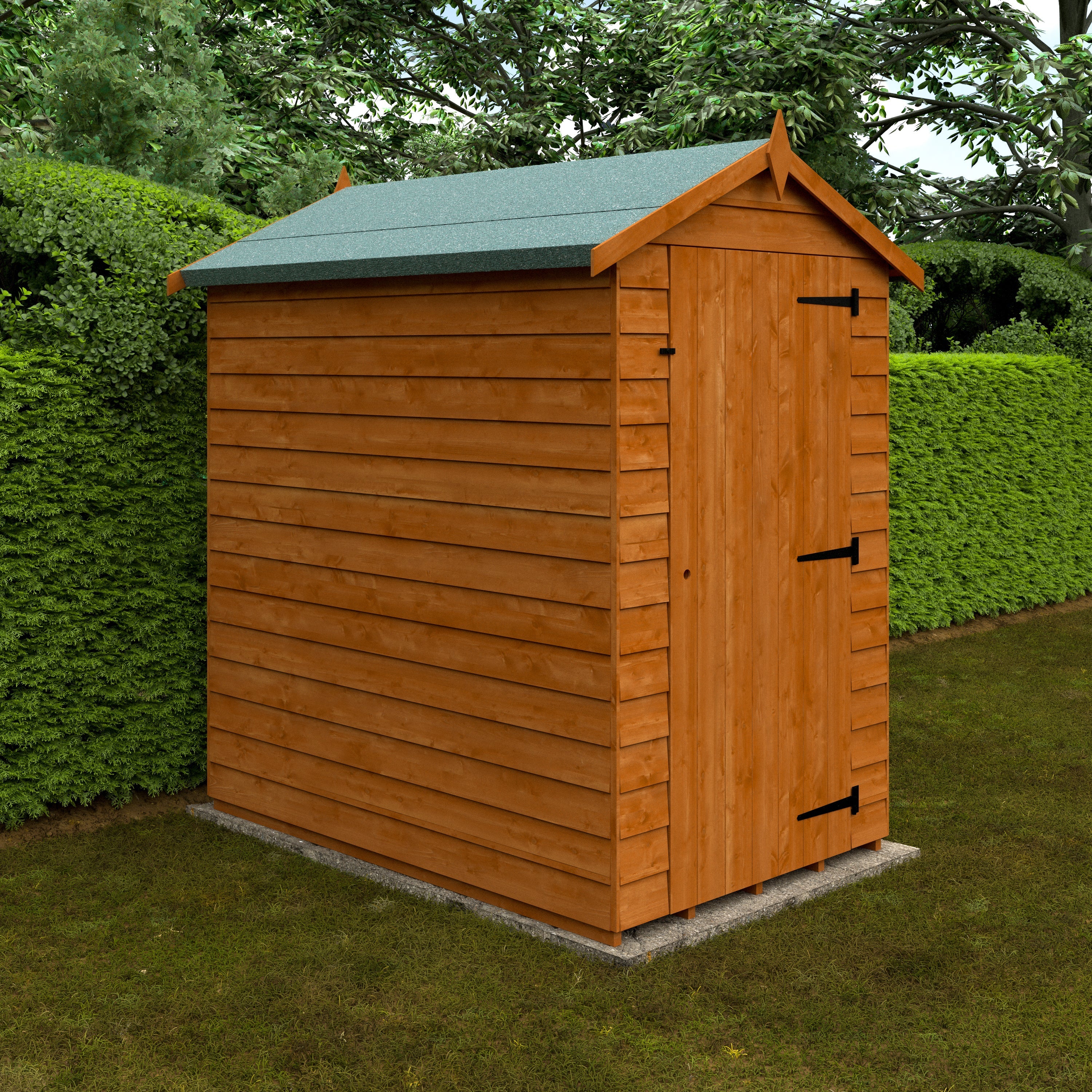 Value Apex Overlap Wooden Garden Shed