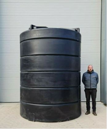 10000L Black Rainwater Tank