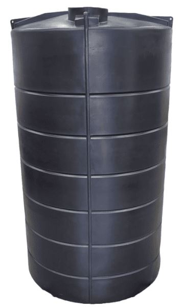 20000L Black Rainwater Tank - No Outlet