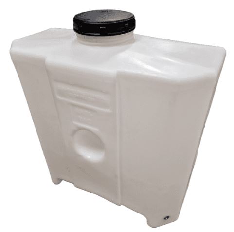 250L White Valeting Baffled Upright Tank