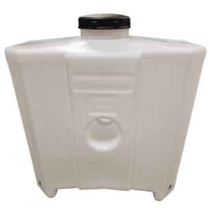 250L White Valeting Baffled Upright Tank