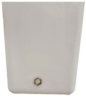 350L Slim Narrow White Garden Rainwater Tank