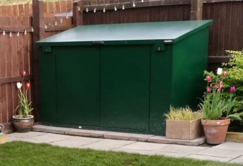 Asgard Access 7x4 ft Green Metal Garden Storage Box