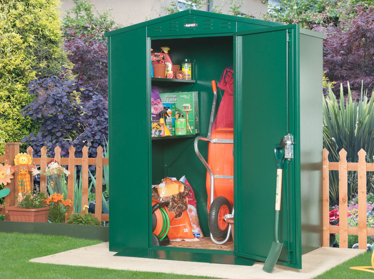 Asgard Flexistore Apex Metal Garden Shed