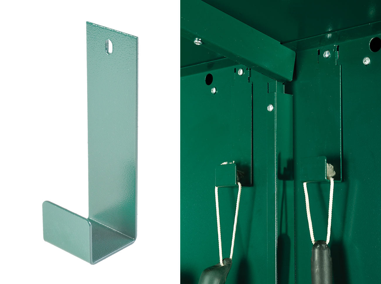 Asgard Green Metal Shed Hooks