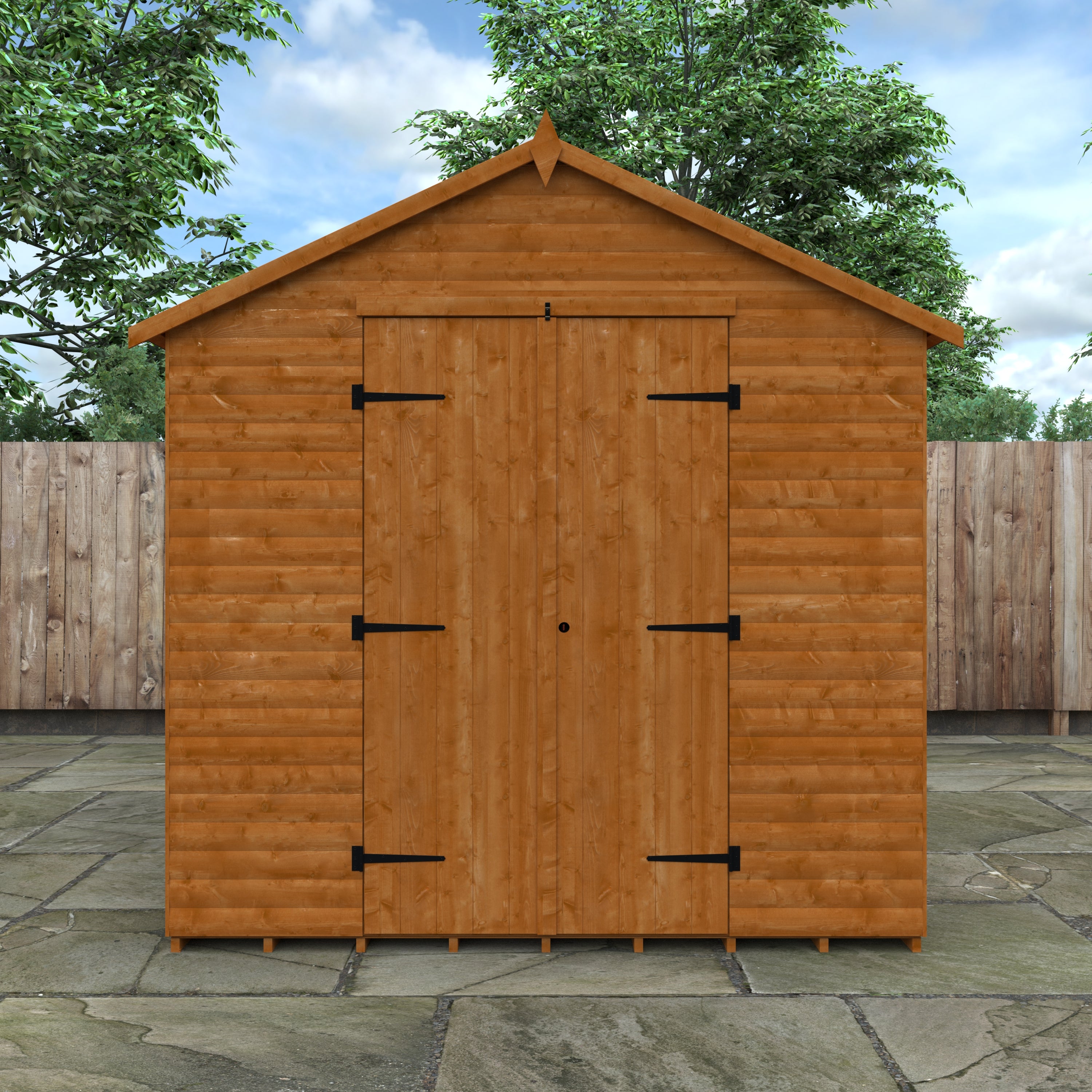 14x8 ft Loglap Apex Wooden Workshop