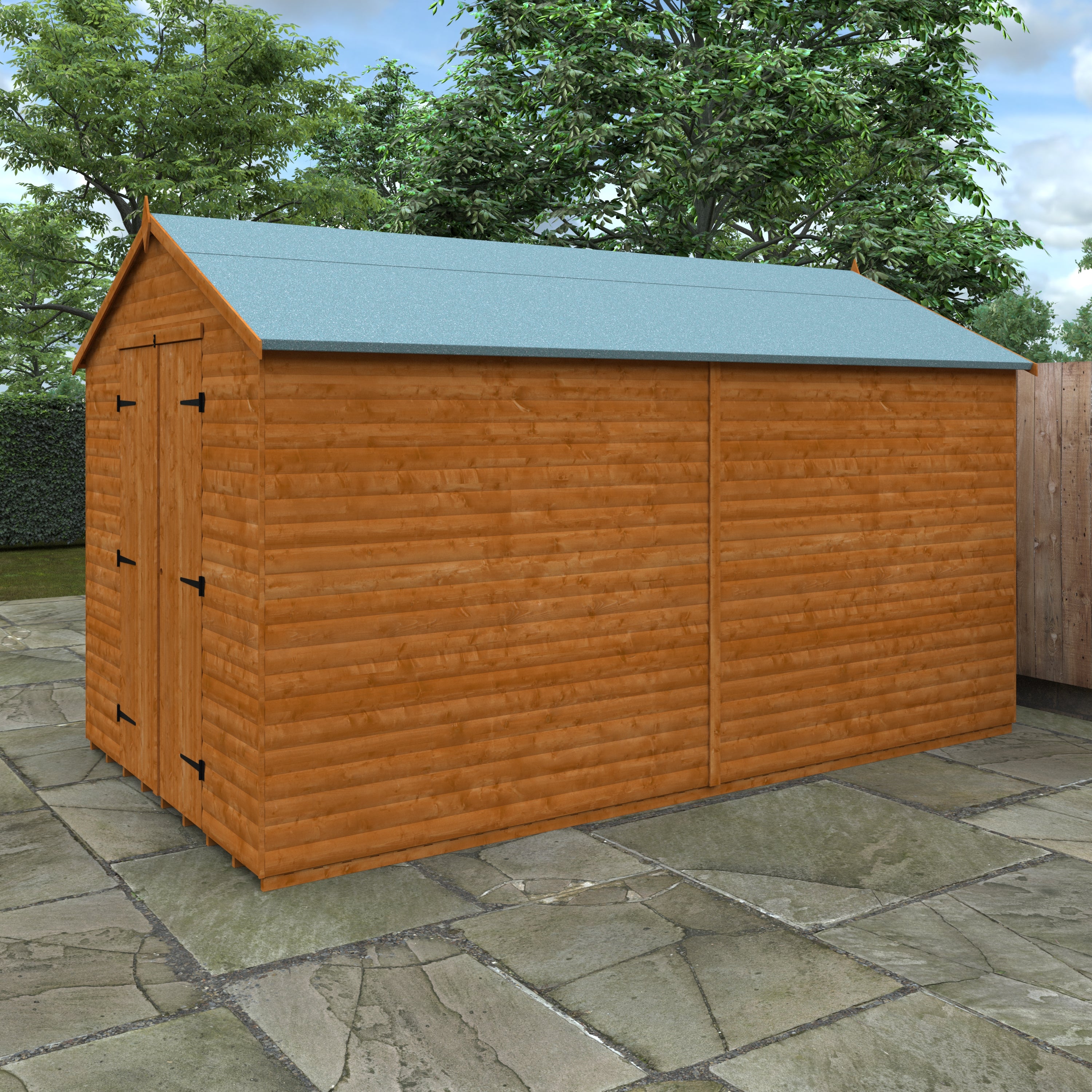 14x8 ft Loglap Apex Wooden Workshop