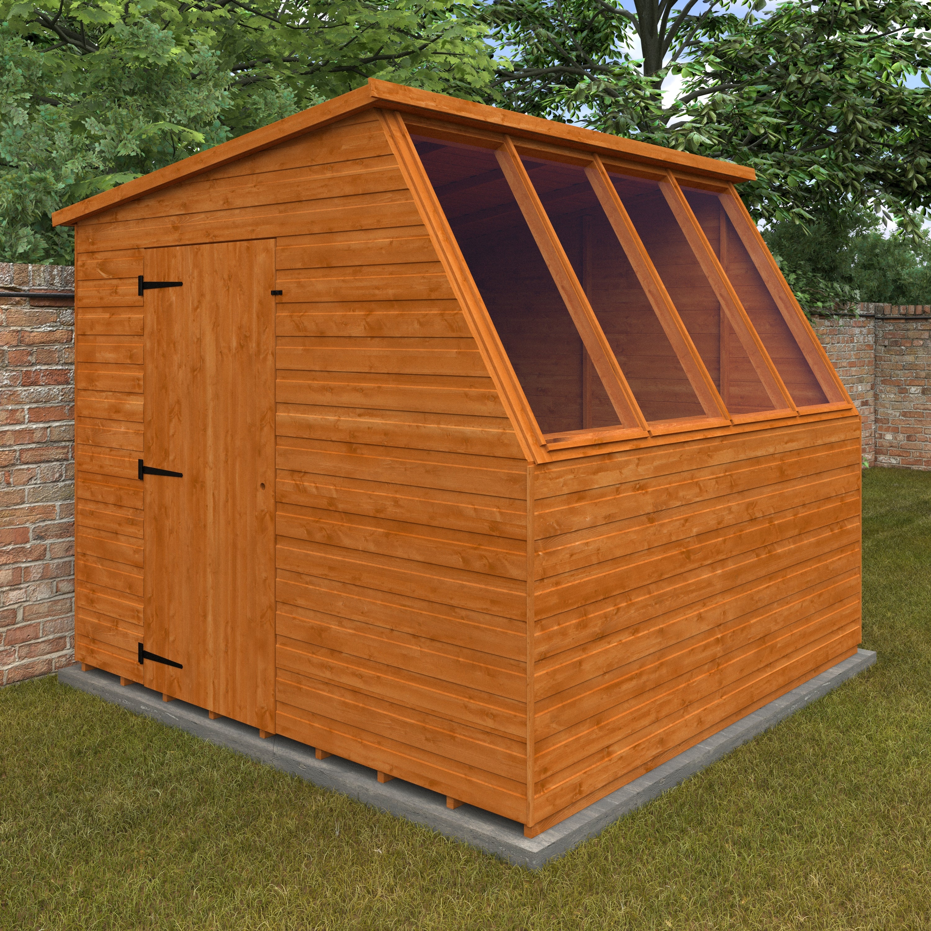 8x8 ft Shiplap Wooden Potting Shed