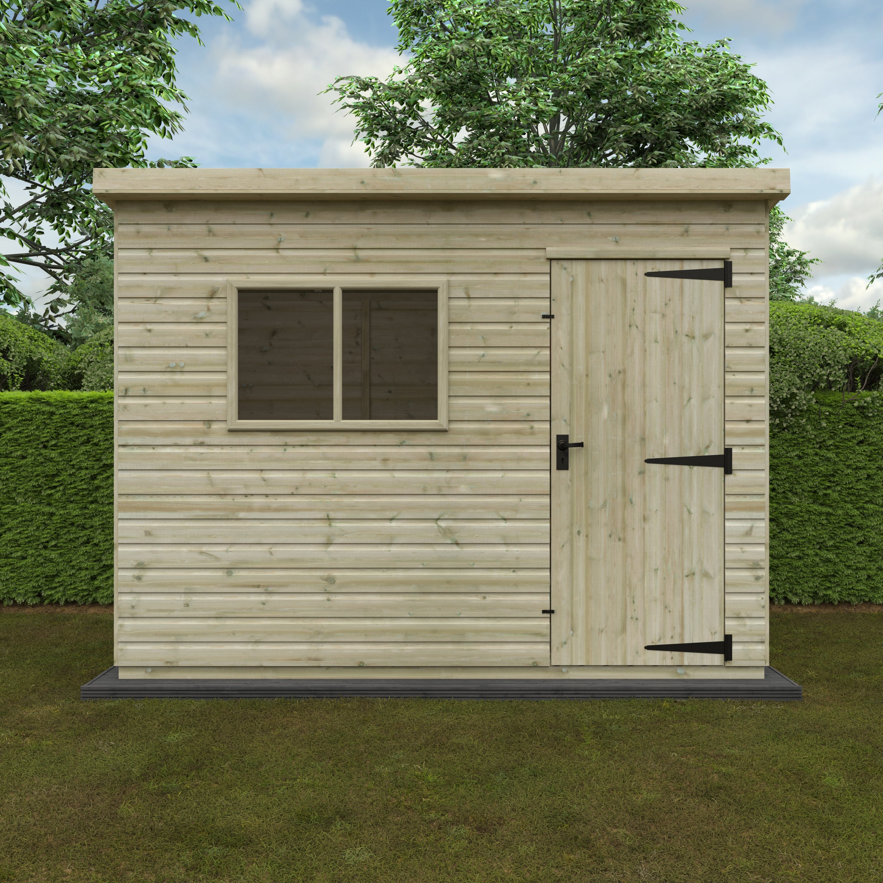 WELL GOOD DELUXE PENT WOODEN GARDEN SHEDS