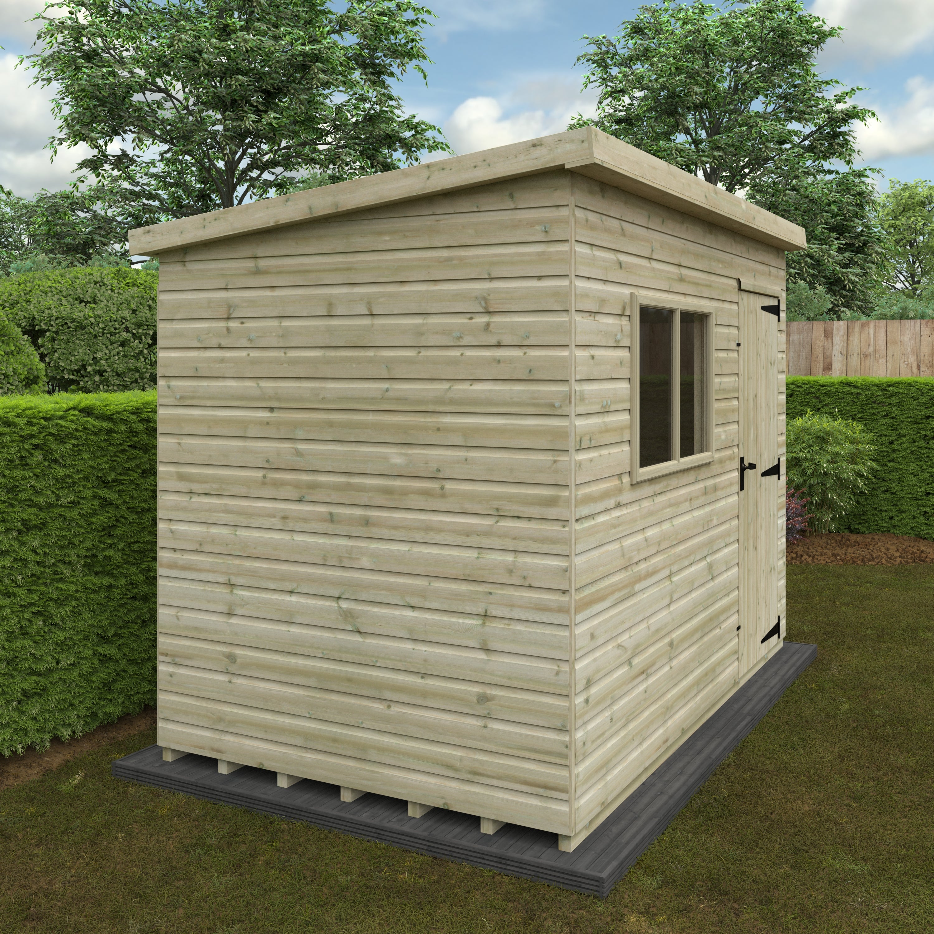 WELL GOOD DELUXE PENT WOODEN GARDEN SHEDS