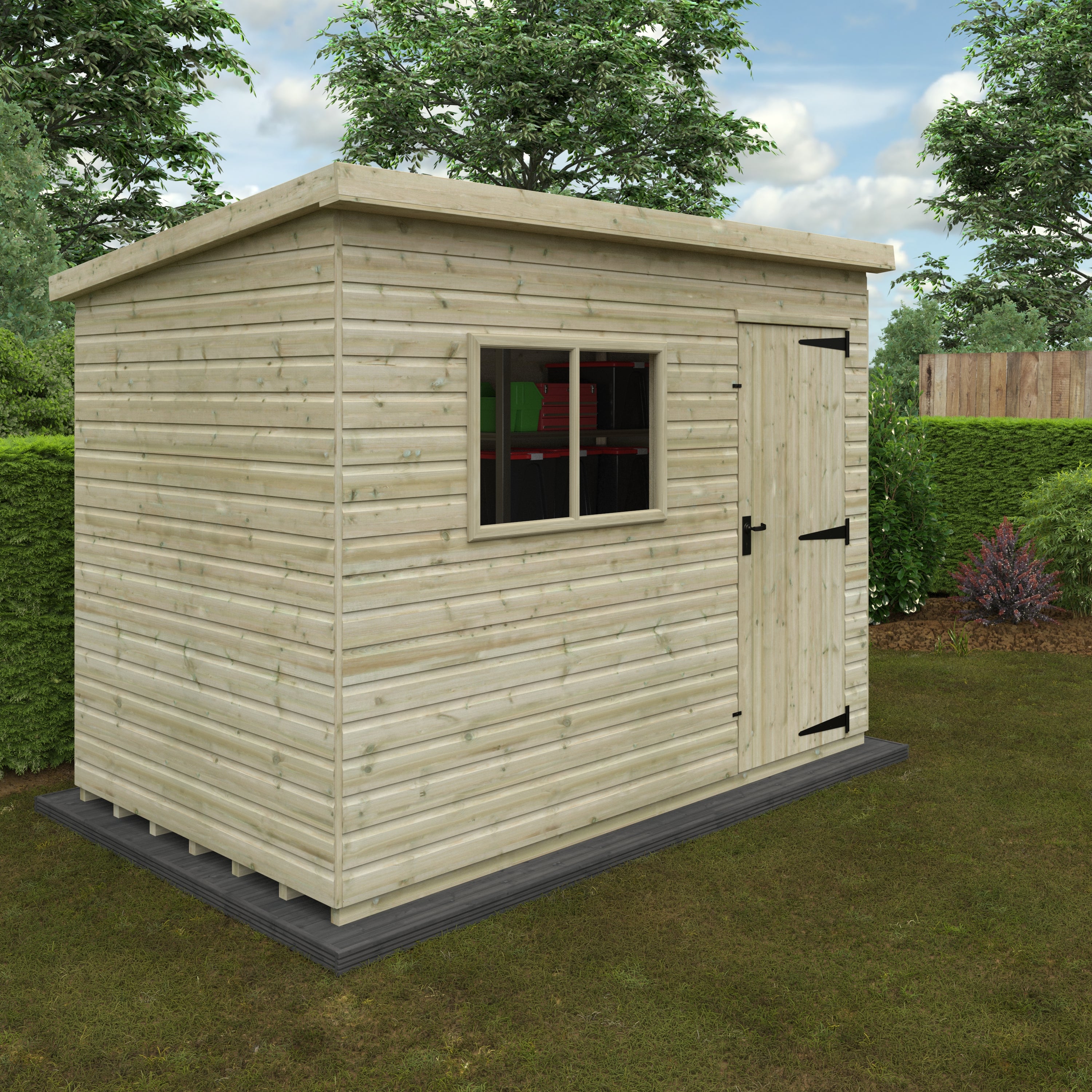 WELL GOOD DELUXE PENT WOODEN GARDEN SHEDS