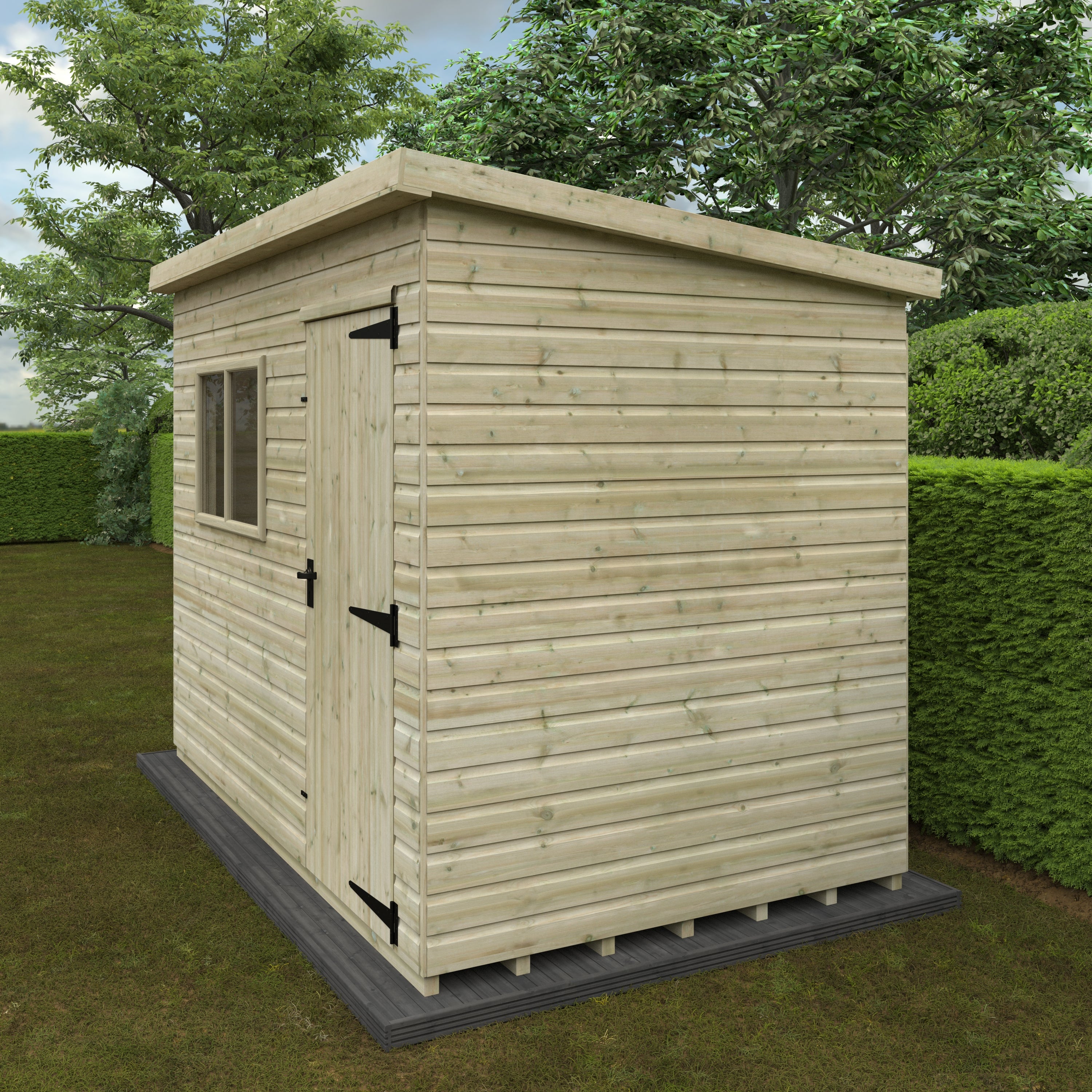 WELL GOOD DELUXE PENT WOODEN GARDEN SHEDS