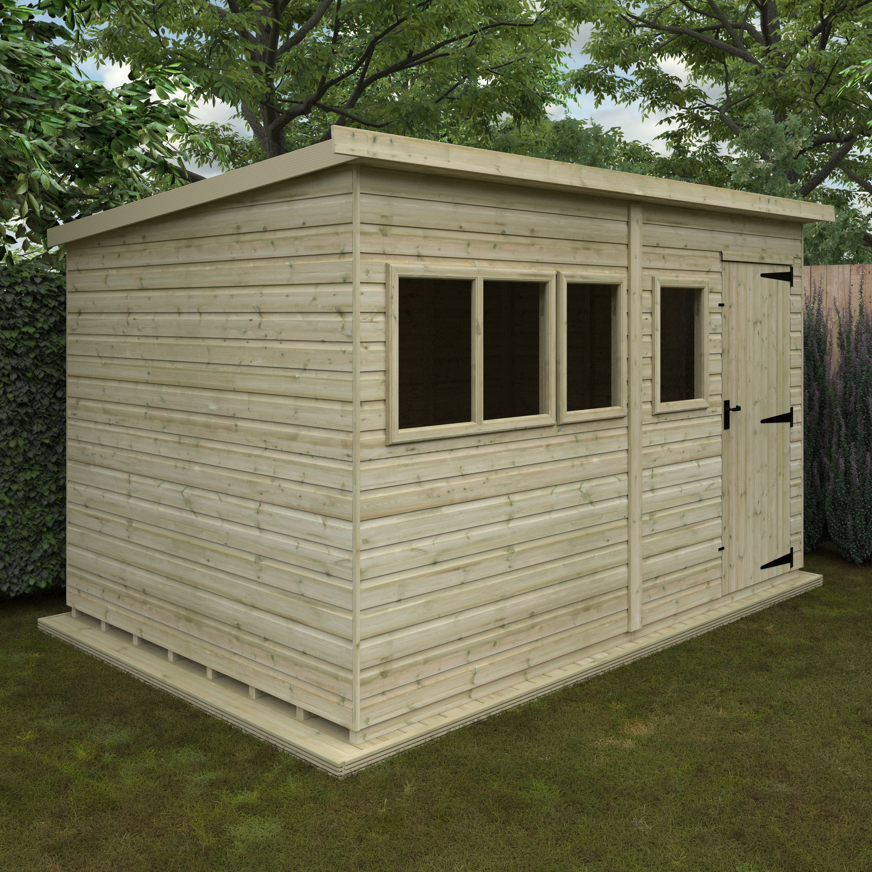 WELL GOOD DELUXE PENT WOODEN GARDEN SHEDS