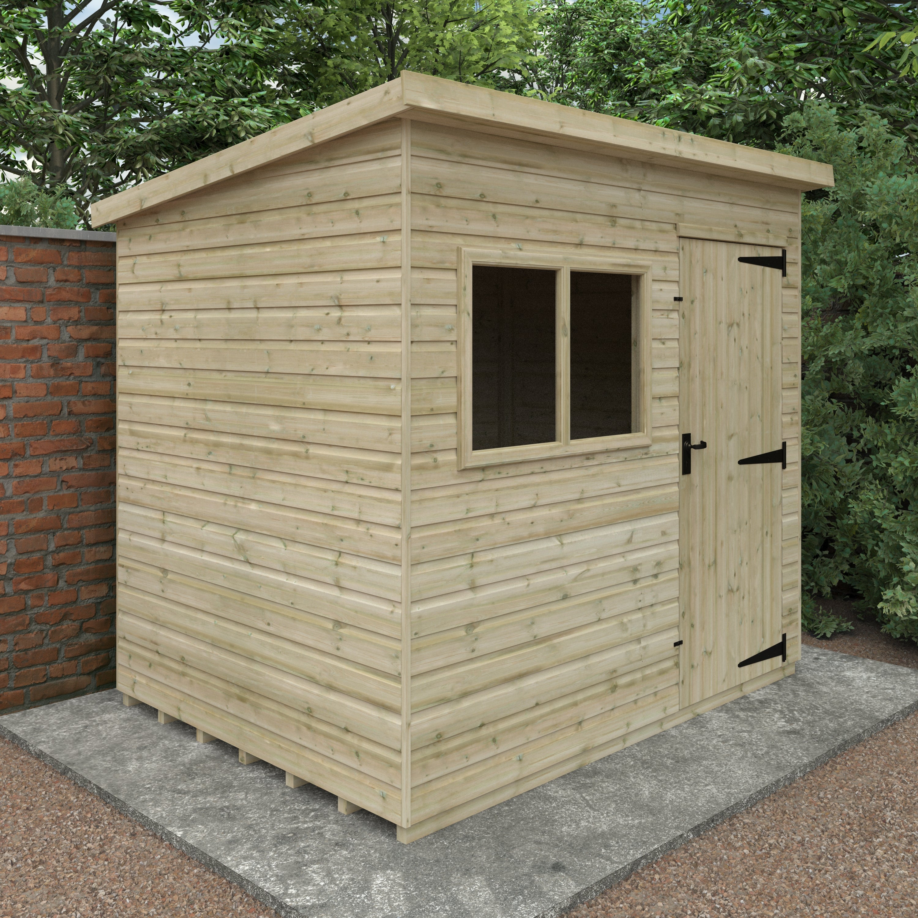 WELL GOOD DELUXE PENT WOODEN GARDEN SHEDS