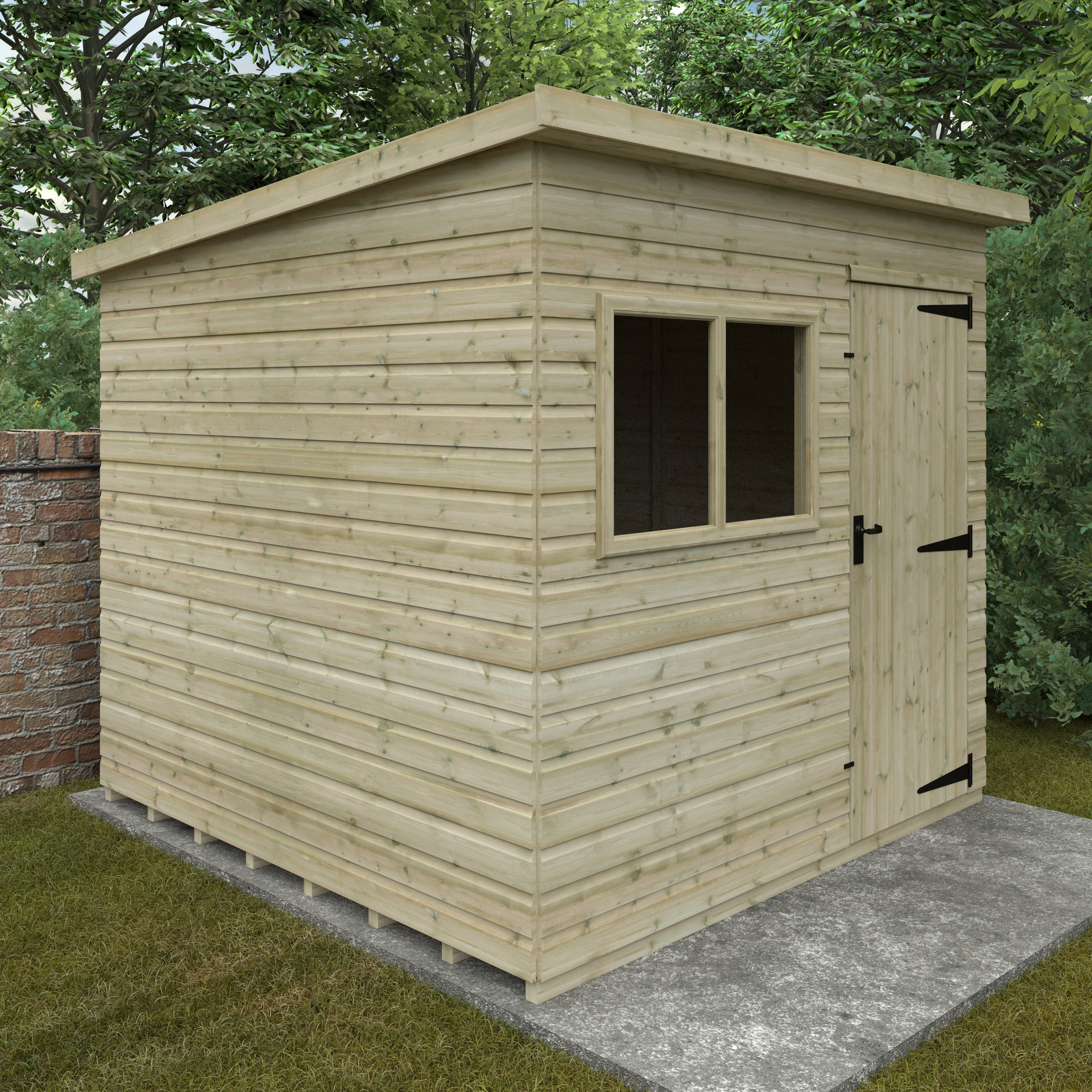 WELL GOOD DELUXE PENT WOODEN GARDEN SHEDS