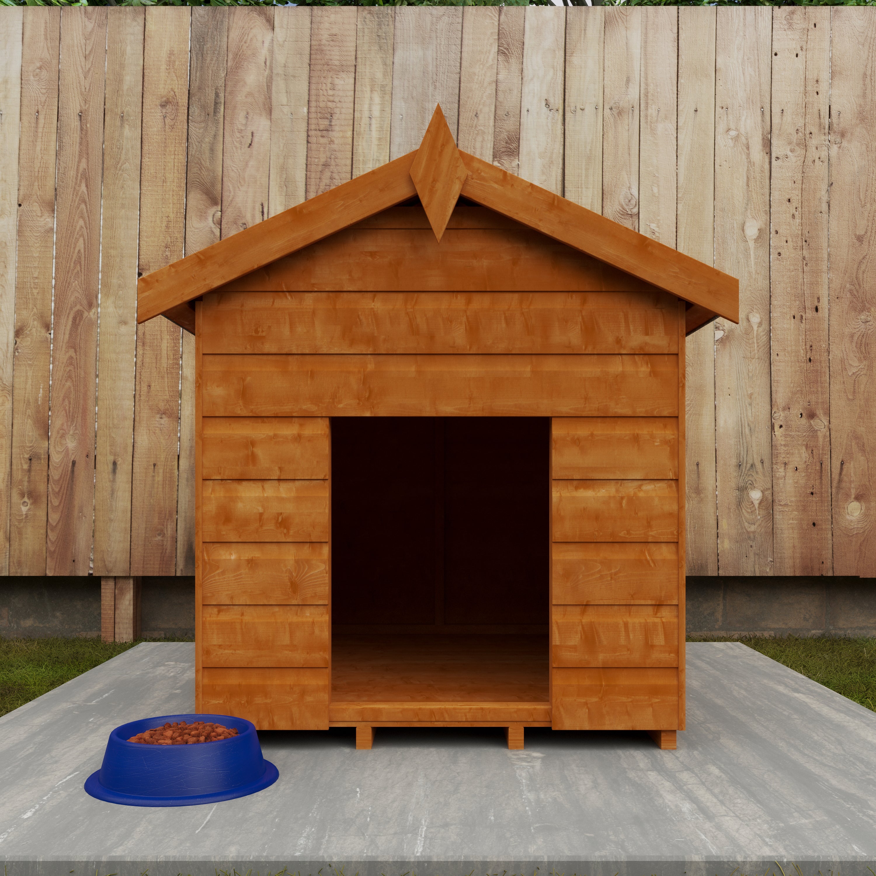 4x3 ft Shiplap Wooden Dog Kennel