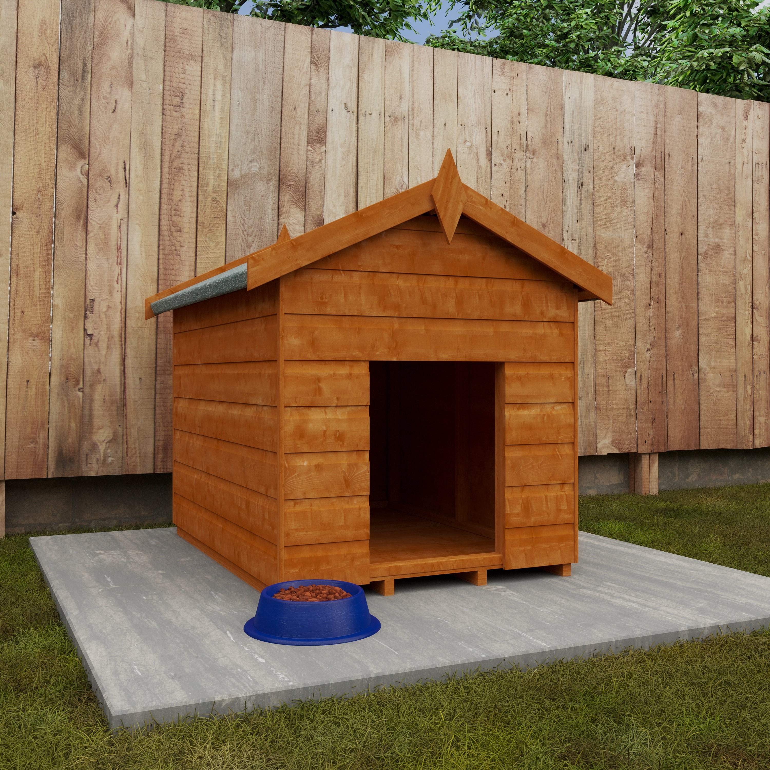 4x3 ft Shiplap Wooden Dog Kennel