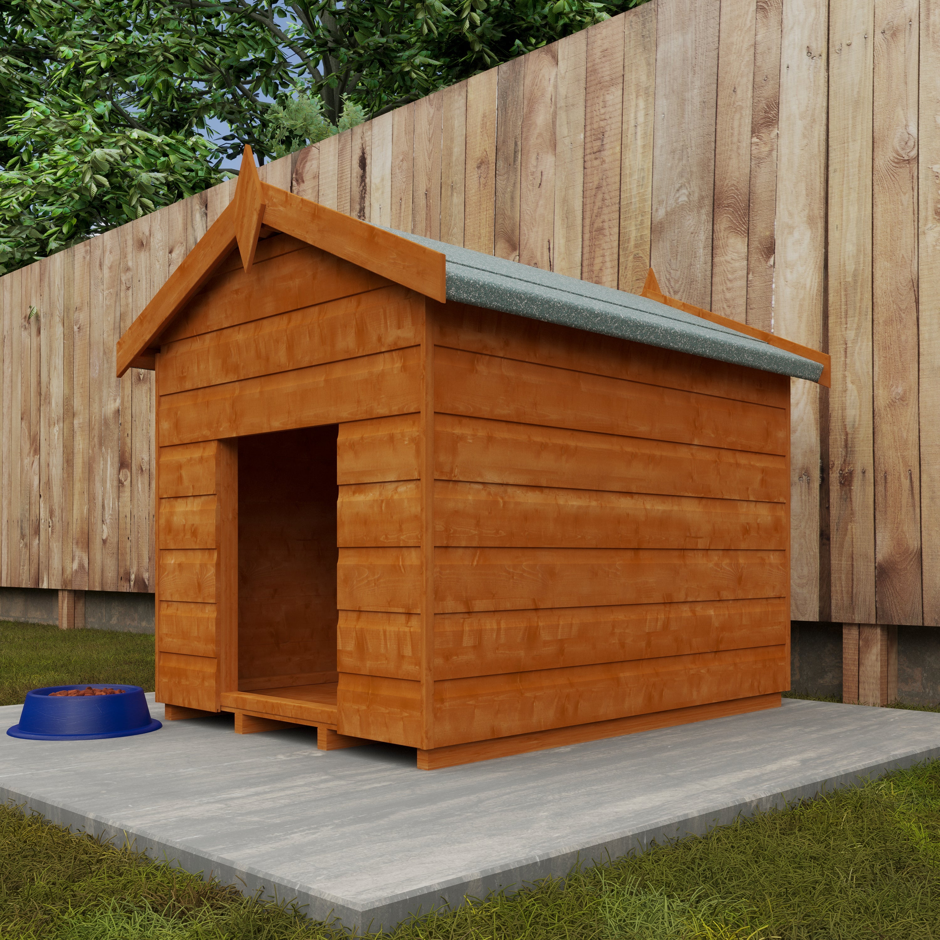 4x3 ft Shiplap Wooden Dog Kennel