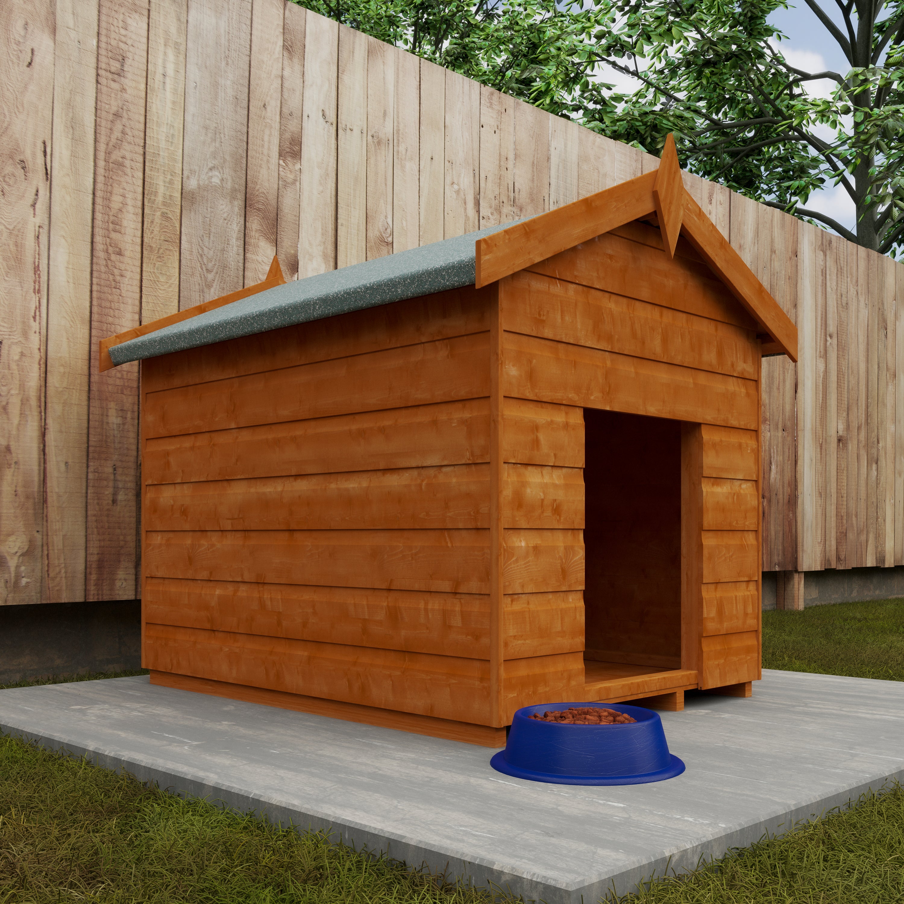 4x3 ft Shiplap Wooden Dog Kennel